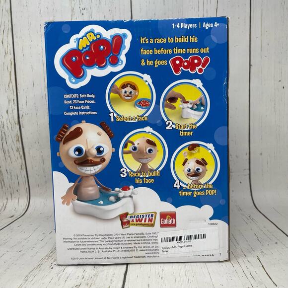 Mr Pop Childers Game by Goliath Build My Face Before I Pop NEW - Picture 6 of 7